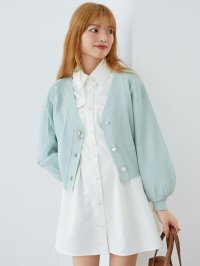 MAJESTIC LEGON/マジェスティックレゴン MAJESTIC LEGON バックレースアップミニシャツワンピ/508309382