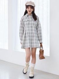 MAJESTIC LEGON/マジェスティックレゴン MAJESTIC LEGON バックレースアップミニシャツワンピ/508309382