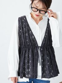 le.coeur blanc/ルクールブラン le.coeur blanc フラワーレースジレベスト/508310427