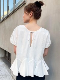 le.coeur blanc/ルクールブラン le.coeur blanc TORRAZZO DONNA裾フレアートップス/508310447