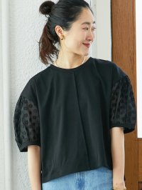 le.coeur blanc/ルクールブラン le.coeur blanc TORRAZZO DONNAドット切替カットソー/508310448