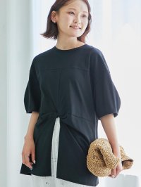 le.coeur blanc/ルクールブラン le.coeur blanc フロントツイストTシャツ/508310519