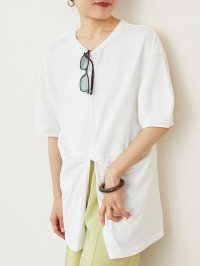 le.coeur blanc/ルクールブラン le.coeur blanc フロントツイストTシャツ/508310519