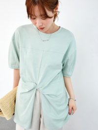 le.coeur blanc/ルクールブラン le.coeur blanc フロントツイストTシャツ/508310519