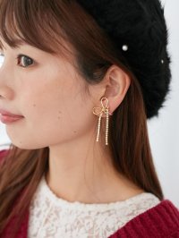 MAJESTIC LEGON/マジェスティックレゴン MAJESTIC LEGON シャイニーリボンイヤリング/508310611