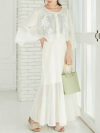 MAJESTIC LEGON/MAJESTIC LEGON メッシュフレアースカート/508311179