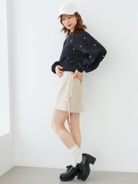 MAJESTIC LEGON/MAJESTIC LEGON ラインリボンミニスカート/508311181