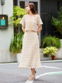 MAJESTIC LEGON/MAJESTIC LEGON クロシェロングスカート/508311276