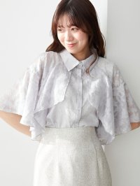 MAJESTIC LEGON/マジェスティックレゴン MAJESTIC LEGON シアーケープブラウス/508311284
