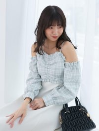 MAJESTIC LEGON/マジェスティックレゴン MAJESTIC LEGON 2way肩リボンドッキングワンピ/508311581