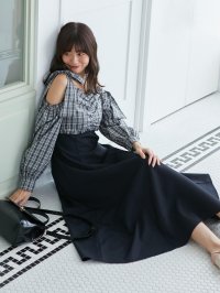 MAJESTIC LEGON/マジェスティックレゴン MAJESTIC LEGON 2way肩リボンドッキングワンピ/508311581