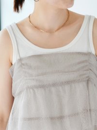 le.coeur blanc/ルクールブラン le.coeur blanc COTTONストレッチテレコタンク/508312366