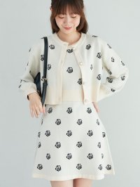 MAJESTIC LEGON/マジェスティックレゴン MAJESTIC LEGON レディパターンカーデセットワンピ/508312451