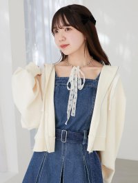 MAJESTIC LEGON/マジェスティックレゴン MAJESTIC LEGON フードレースジップパーカー/508312453