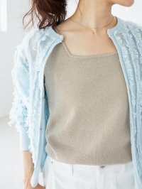 le.coeur blanc/ルクールブラン le.coeur blanc スクエアニットタンク/508312583