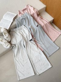 MAJESTIC LEGON/マジェスティックレゴン MAJESTIC LEGON スリットビジュースウェットパンツ/508312671