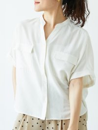 le.coeur blanc/ルクールブラン le.coeur blanc フィブリルサテンドルマンシャツ/508312793
