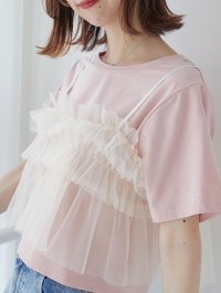 MAJESTIC LEGON/マジェスティックレゴン MAJESTIC LEGON キラキララインストーンtシャツ/508313304