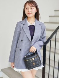 MAJESTIC LEGON/マジェスティックレゴン MAJESTIC LEGON バイカラーフリルトリムジャケット/508313398
