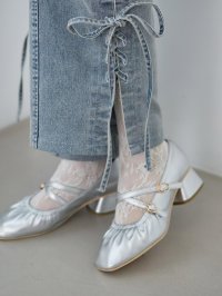 MAJESTIC LEGON/マジェスティックレゴン MAJESTIC LEGON レディギャザーストラップパンプス/508314761