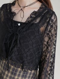 MAJESTIC LEGON/マジェスティックレゴン MAJESTIC LEGON レースカーデ×リボンインナーセット/508314880