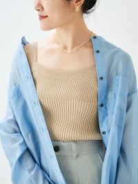 le.coeur blanc/le.coeur blanc リブニットキャミソール/508314899