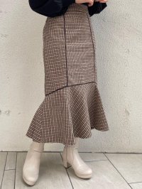 MAJESTIC LEGON/MAJESTIC LEGON パイピングデザインアソート柄マーメイドスカート/508315060