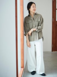le.coeur blanc/le.coeur blanc ライトオンスデニムバギーパンツ/508315399