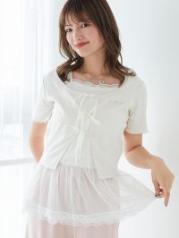 MAJESTIC LEGON/マジェスティックレゴン MAJESTIC LEGON ペプラムキャミセットカットカーデ/508315454