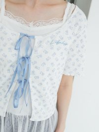 MAJESTIC LEGON/マジェスティックレゴン MAJESTIC LEGON ペプラムキャミセットカットカーデ/508315454