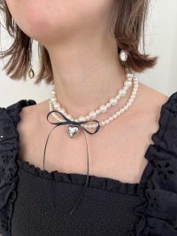 MAJESTIC LEGON/マジェスティックレゴン MAJESTIC LEGON パールリボンネックレス/508315466