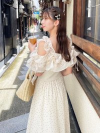 MAJESTIC LEGON/マジェスティックレゴン MAJESTIC LEGON ミルフィーユフリルコルセットワンピ/508315647