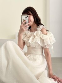 MAJESTIC LEGON/マジェスティックレゴン MAJESTIC LEGON ミルフィーユフリルコルセットワンピ/508315647