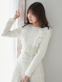 MAJESTIC LEGON/マジェスティックレゴン MAJESTIC LEGON ショルダーフリルドッキングワンピ/508315758