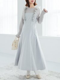 MAJESTIC LEGON/マジェスティックレゴン MAJESTIC LEGON ショルダーフリルドッキングワンピ/508315758