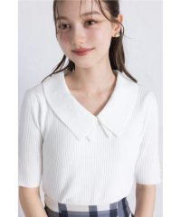 tocco closet/トッコクローゼット tocco closet 接触冷感＆ハンドウォッシュ♪2WAY襟付リブニットプルオーバー/508320201