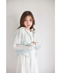 tocco closet/トッコクローゼット tocco closet ポケット付きグログランテープシアージップパーカー/508320203
