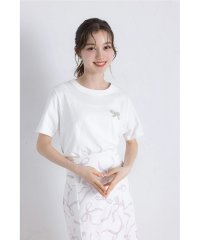 tocco closet/トッコクローゼット tocco closet リボンビジュー付きTシャツ/508320205