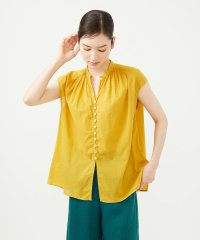 Sybilla/【INDIA】カディコットンフレンチスリーブブラウス/508321236