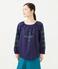 Sybilla/【INDIA】フラワー&ボーラー刺繍ブラウス/508321239
