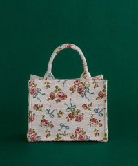 Maison de FLEUR/メゾン ド フルール Maison de FLEUR ローズリボン柄ゴブランスクエアトートSバッグ/508321501