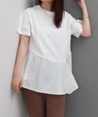libelle more/リベル モア libelle more 異素材MIX裾ペプラムプルオーバー/508322250