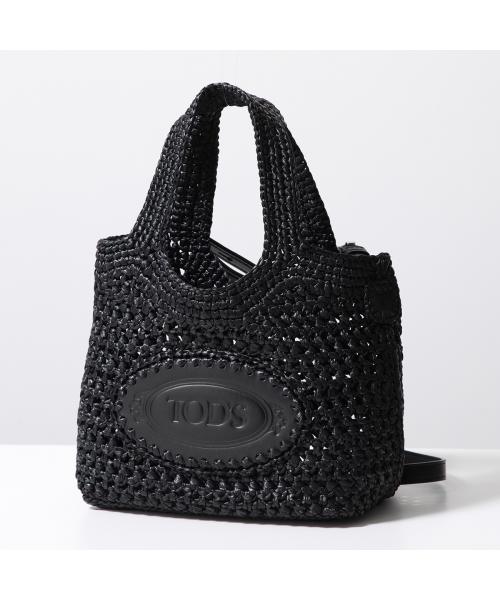【TOD'S】ラフィアバッグ Woman マルチカラー T タイムレス ラフィア ショッピング バッグ
