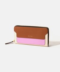 MARNI/マルニ MARNI マルニ MARNI PFMOE11U09 LV520 長財布 レディース 財布 ロングウォレット レザー 本革 ロゴ バイカラー ブランド /505235558