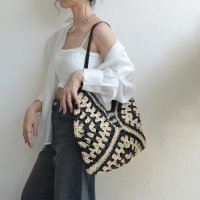 styiro/スタイロ styiro ワンショルダートライアングル編みバッグ/507399676