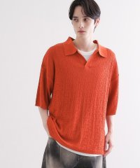 tk.TAKEO KIKUCHI/スキッパーニットポロシャツ/508194500