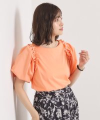 ITS’ DEMO/【手洗い可】パール調飾り付きパフ袖プルオーバー/508274558