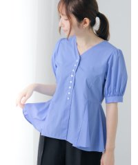 Te chichi TERRASSE/Vネックペプラムブラウス/508323956