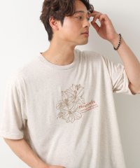 THE SHOP TK/ポリ麻刺繍半袖Tシャツ/508323968