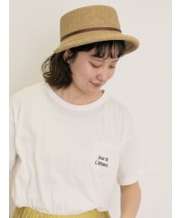 Samansa Mos2/【オーガニックコットン】ロゴ刺繍Tシャツ/508323973